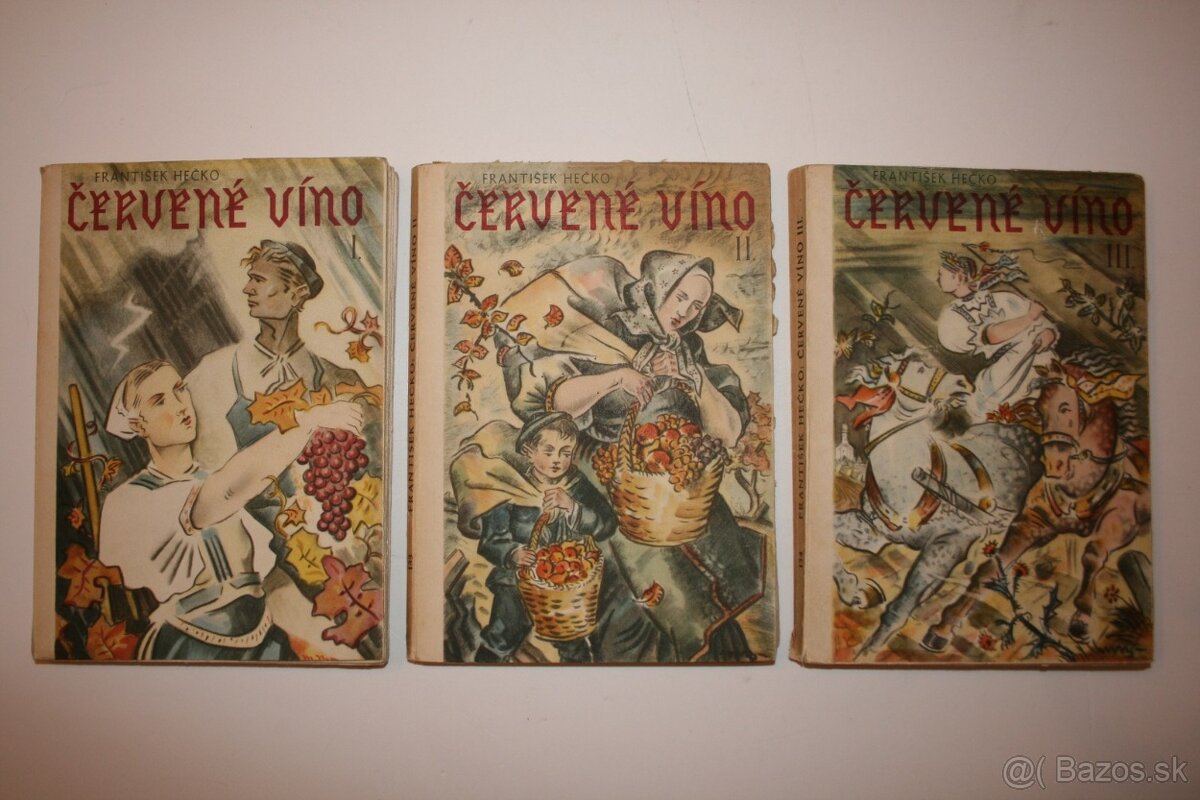 František Hečko: ČERVENÉ VÍNO I.-III. (komplet)