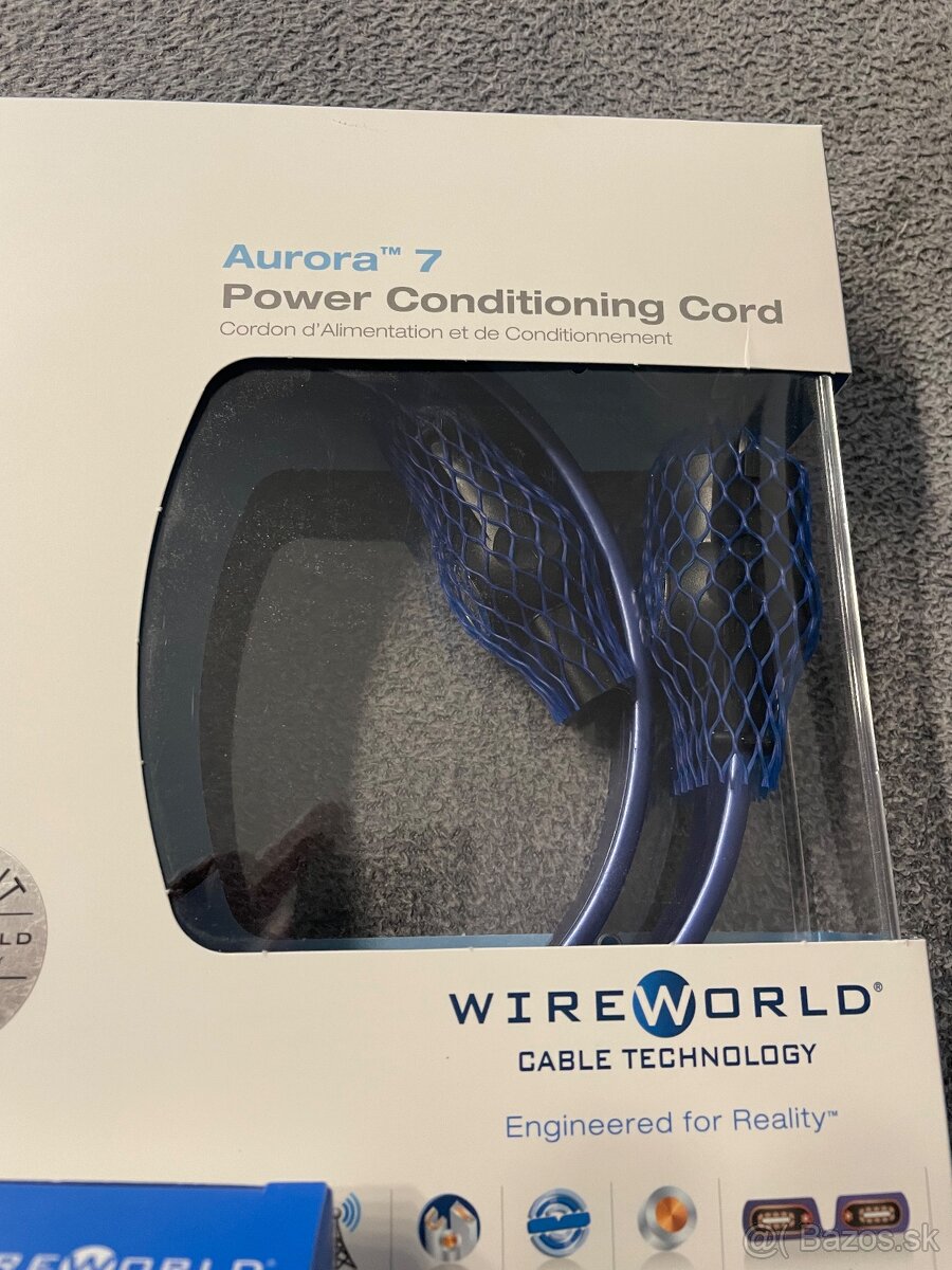 Wireworld Aurora 7, zdrojový kabel, 1 m