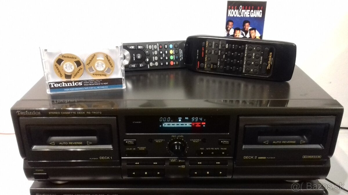 Kazetovy 2- deck TECHNICS RS-TR373 Dolby B, C = vyroba Japan
