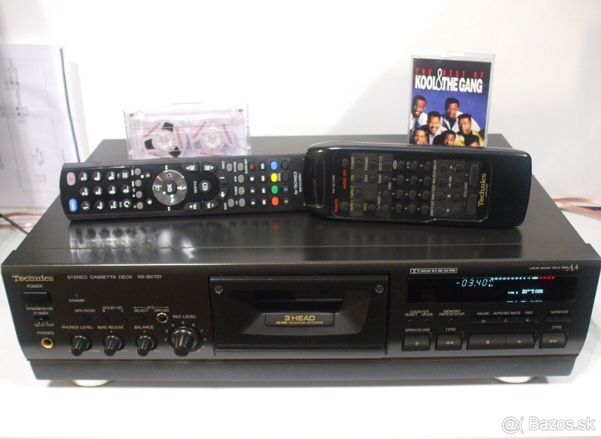 HIGH END kazetovy deck TECHNICS RS-BX701 Class AA vyr. JAPAN