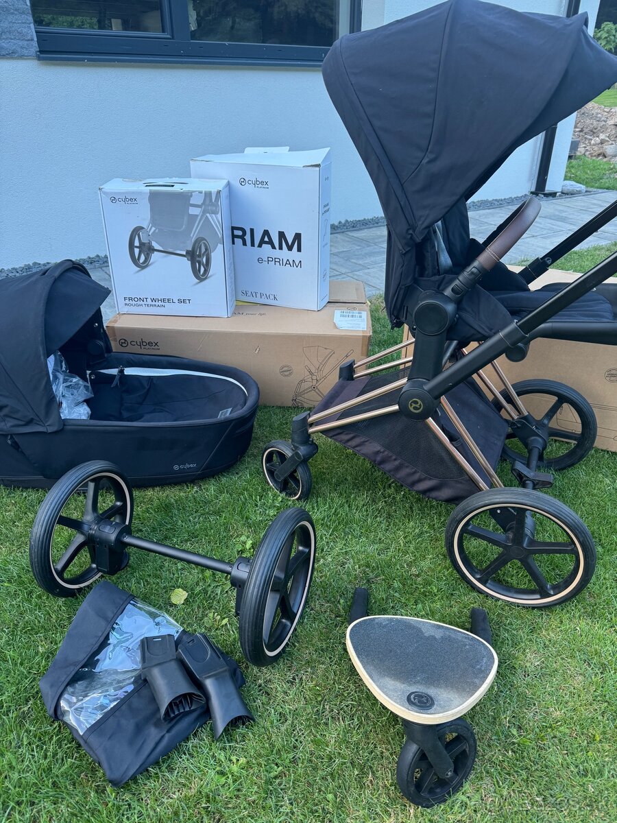 Cybex platinum priam black and rosegold