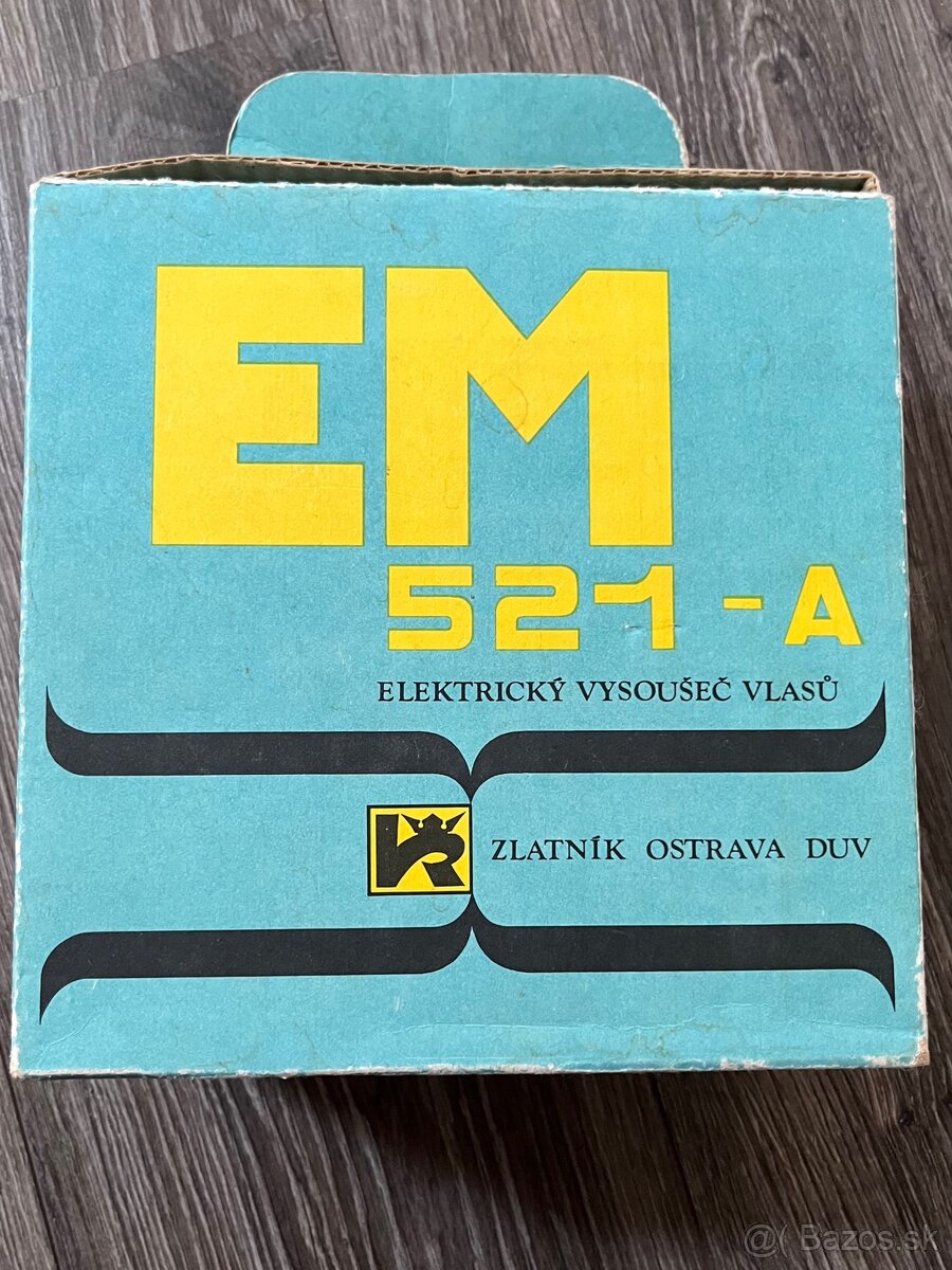 Retro fén v pôvodnej krabici - EM 521-A