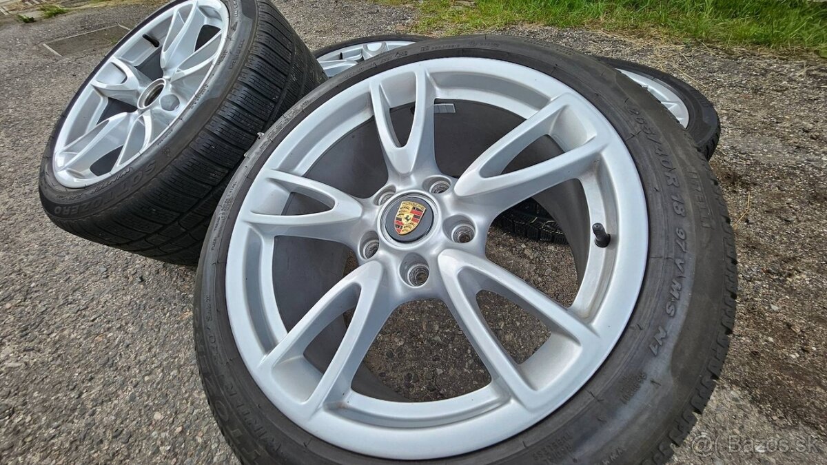 zimní ALU kola originál Porsche 18” – komplet s