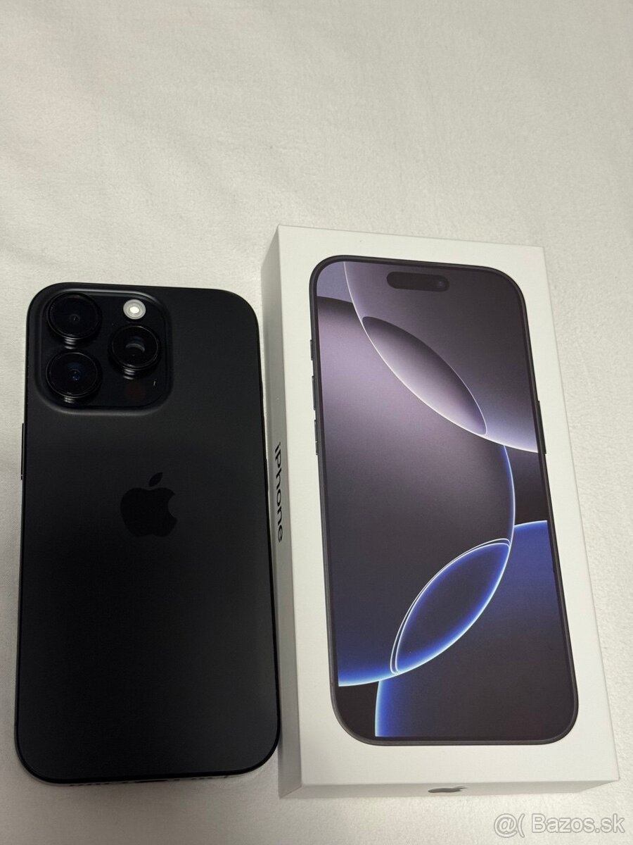 iPhone 16 pro 256gb, 100% Zdravie batérie, 1,5ročná záruka