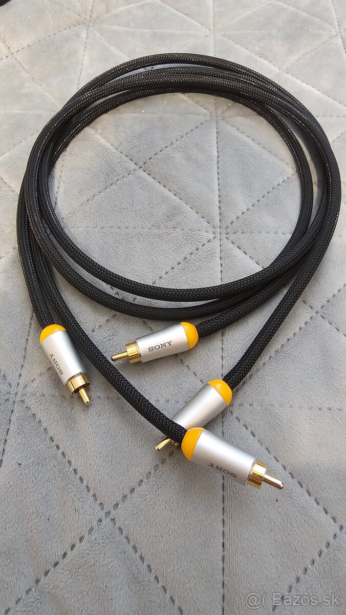 Sony RCA audio ( cinch ) Hi-Fi kable 1m 2 kusy na predaj