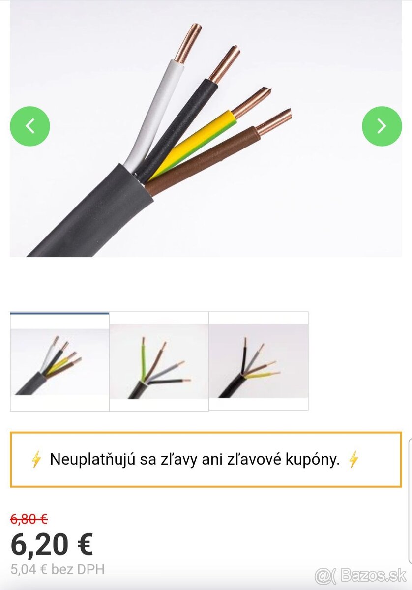 Kábel CYKY-J 4x10mm²