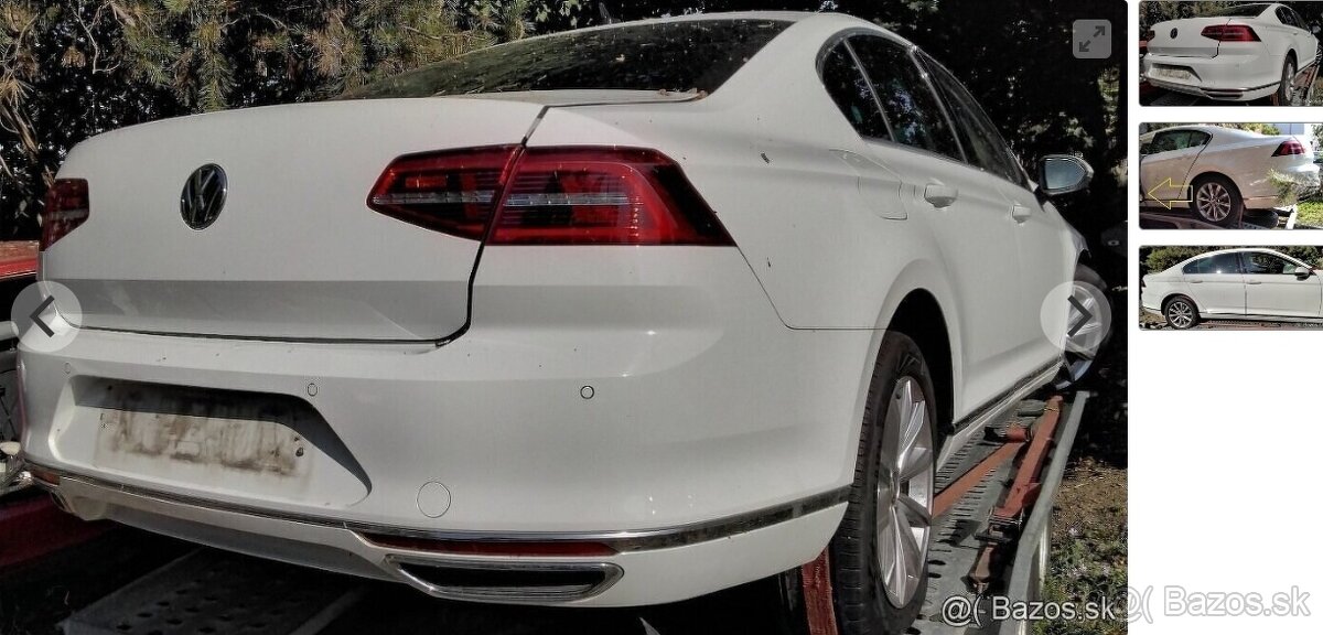 Volskwgen Passat B8 2.0 TDi 2018 predám DVERE zadný nárazník