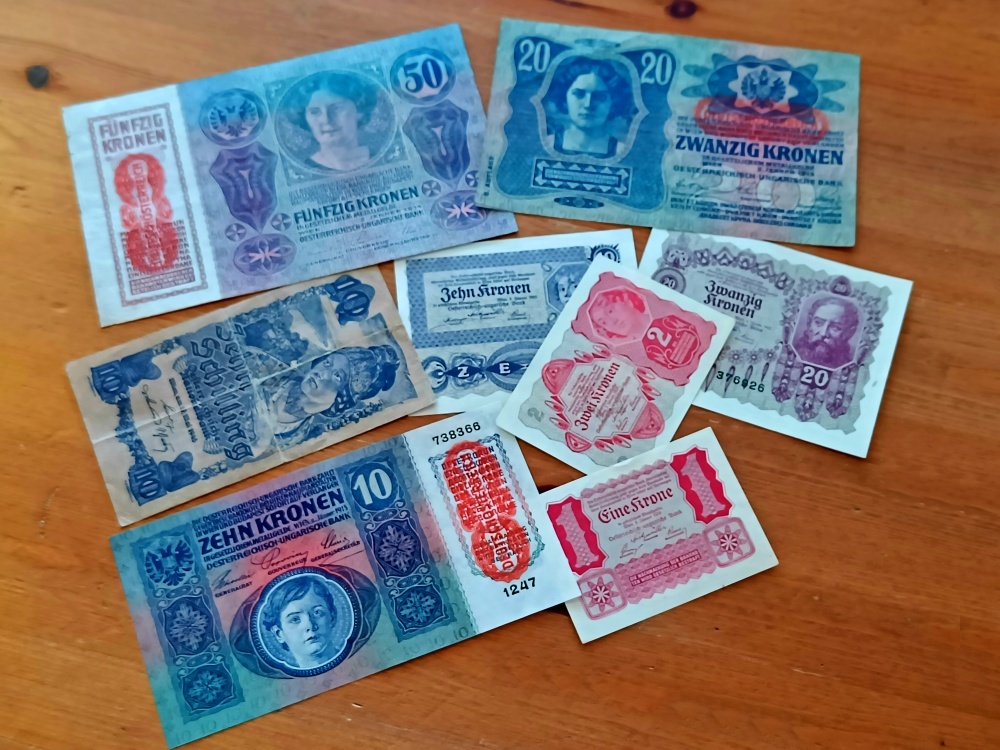 REZERVACE - Rakousko-Uherska (50, 20, 10, 2, 1 koruna)