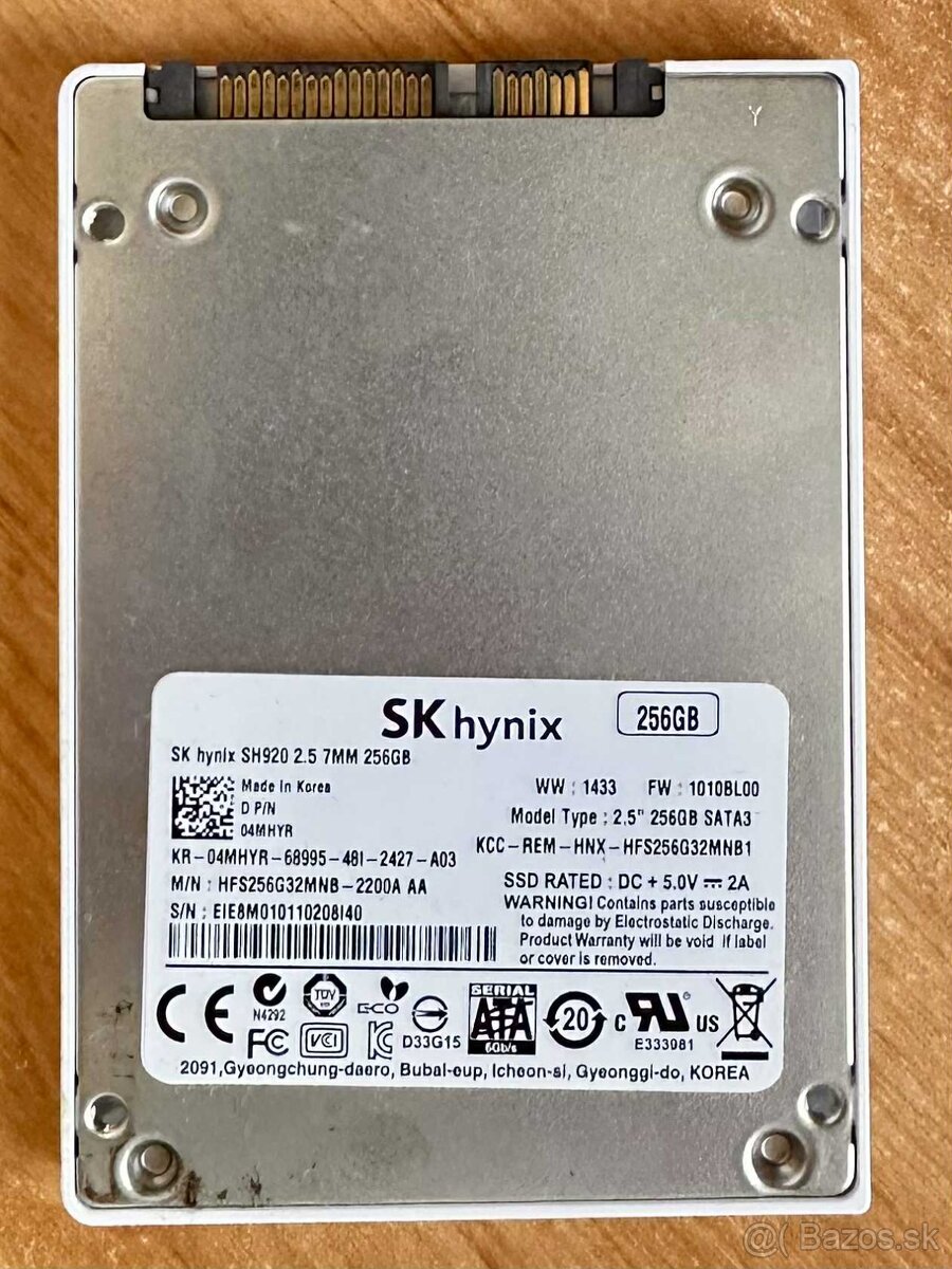 Predám SSD 2,5" 256GB za 9 EUR