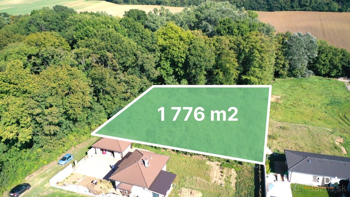 CREDA | predaj 1 776 m2 pozemok pri lese na výstavbu RD, Mal