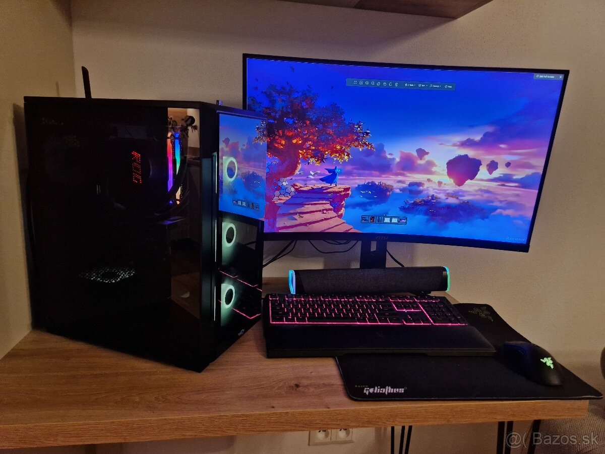 Kompletný herný set i7-11700F / RTX 3060 Ti + 32" 1440p 165