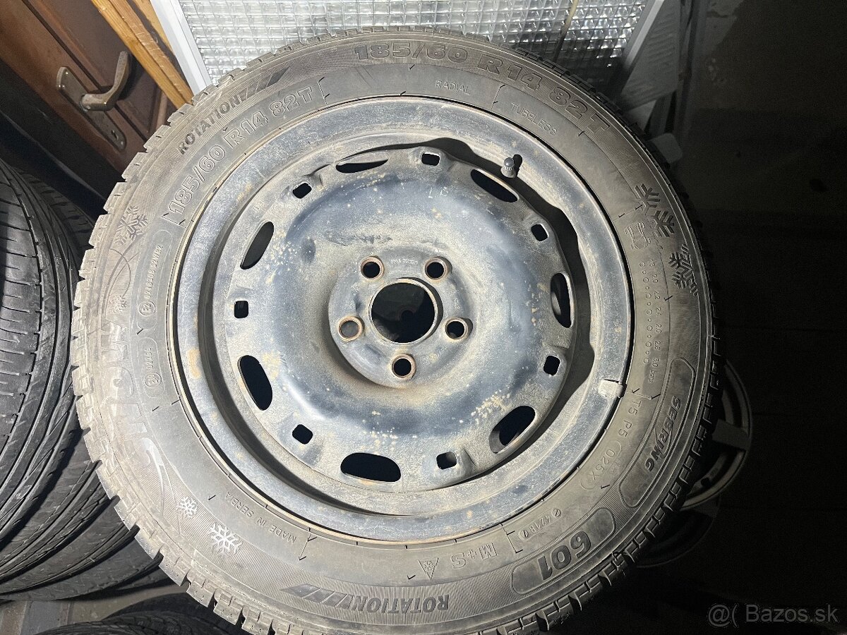 Zimne pneumatiky 185/60 R 14 na diskoch