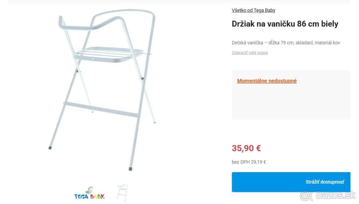 Stojan na vaničku 86cm