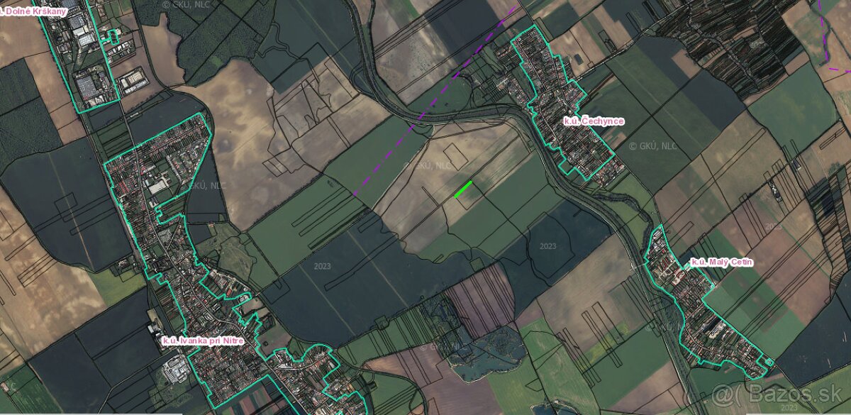 Orna poda v okrese Nitra - katastr Čechynce