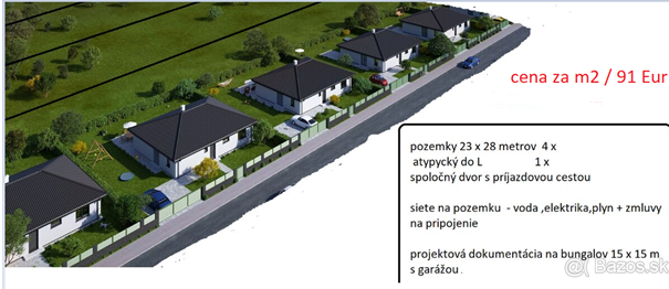 stavebné pozemky Nitrianske Pravno