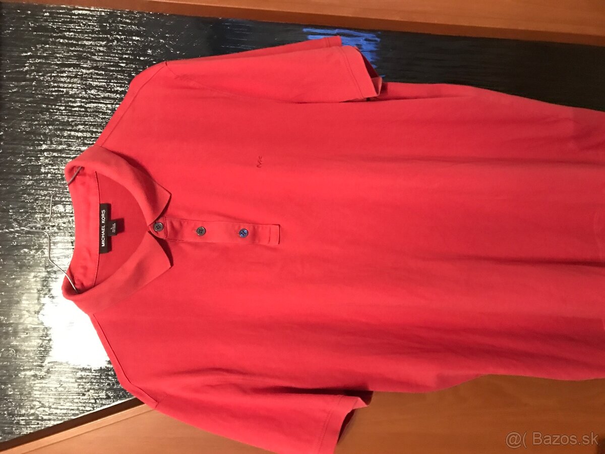 MICHAEL KORS originál lososové pánske polotricko L/XL