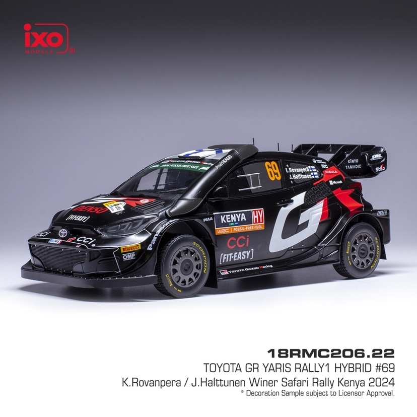 Modely Toyota GR Yaris Rally 1:18 IXO