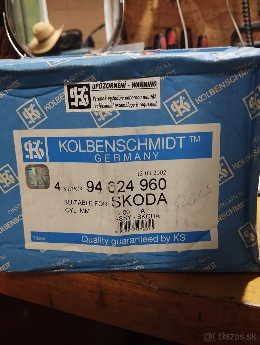 Sada válcov a piestov na škoda 120LS