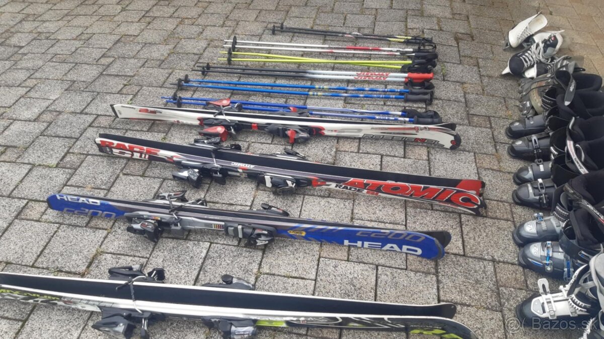 Predám lyže, výbavu a korčule – značkové