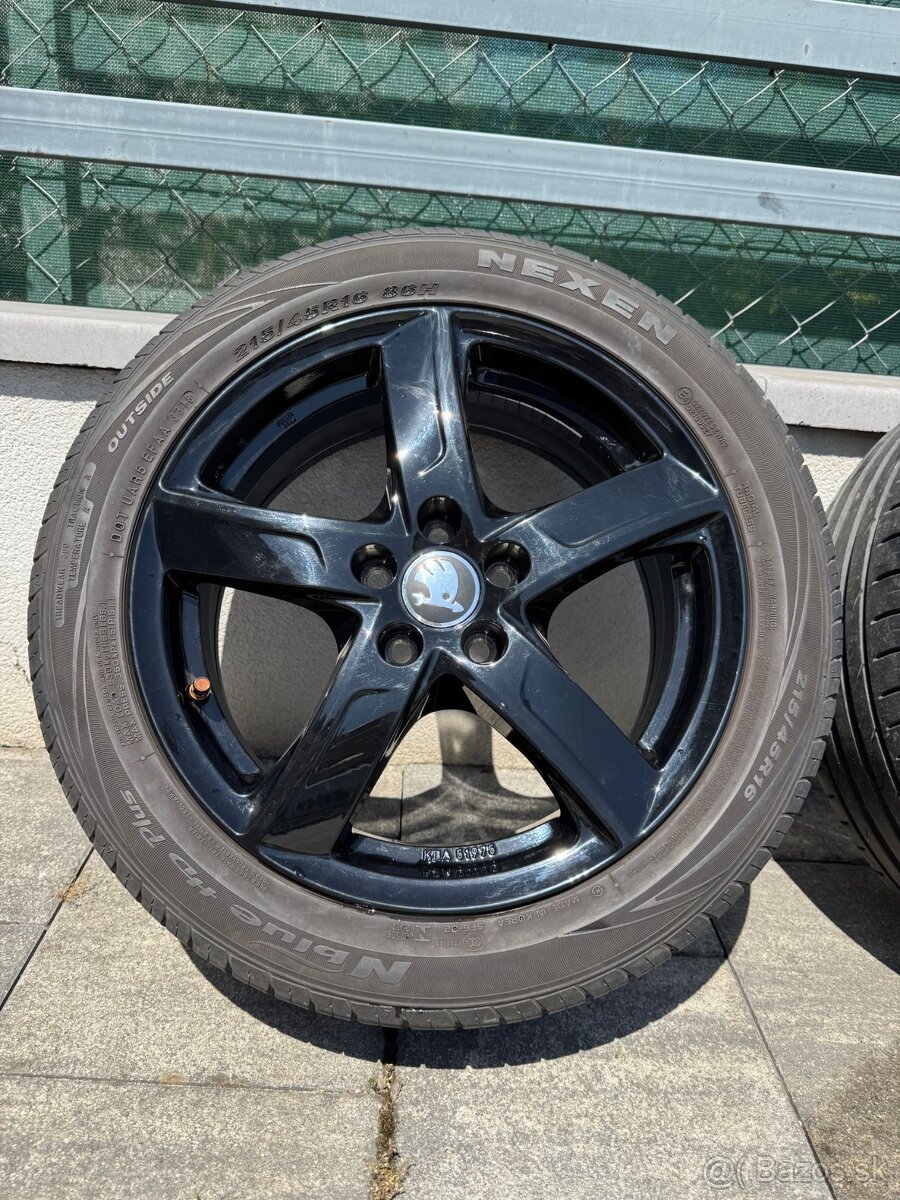 Predám 16" alu disky čierne