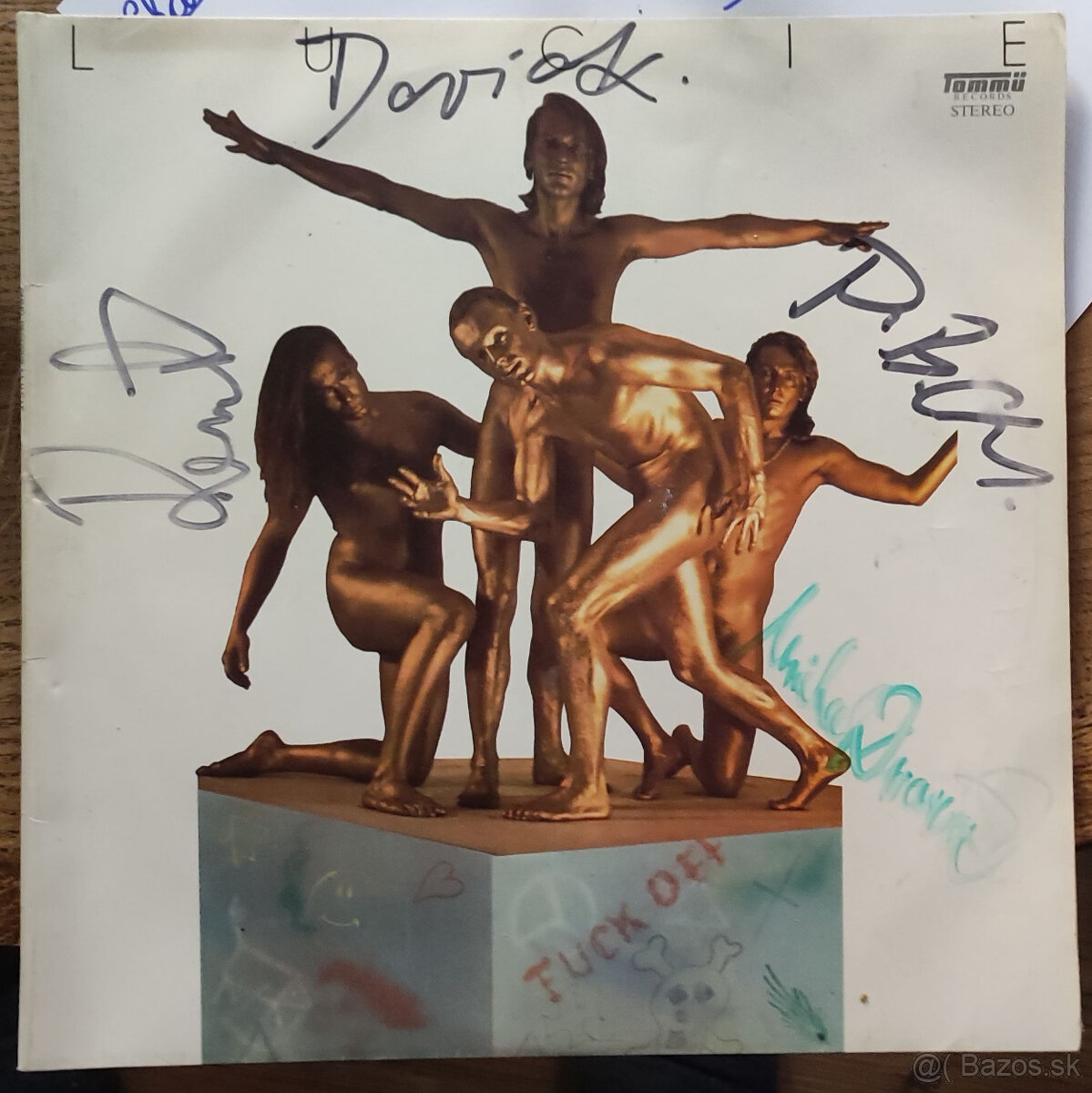 LP platna LUCIE - podpisana skupinou