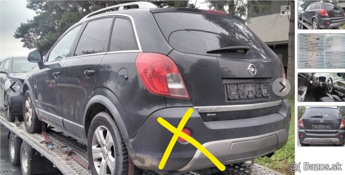 Opel Antara 2.2 CDTI 2014 120kW predam SVETLO ZADNÉ, MOTOR Z