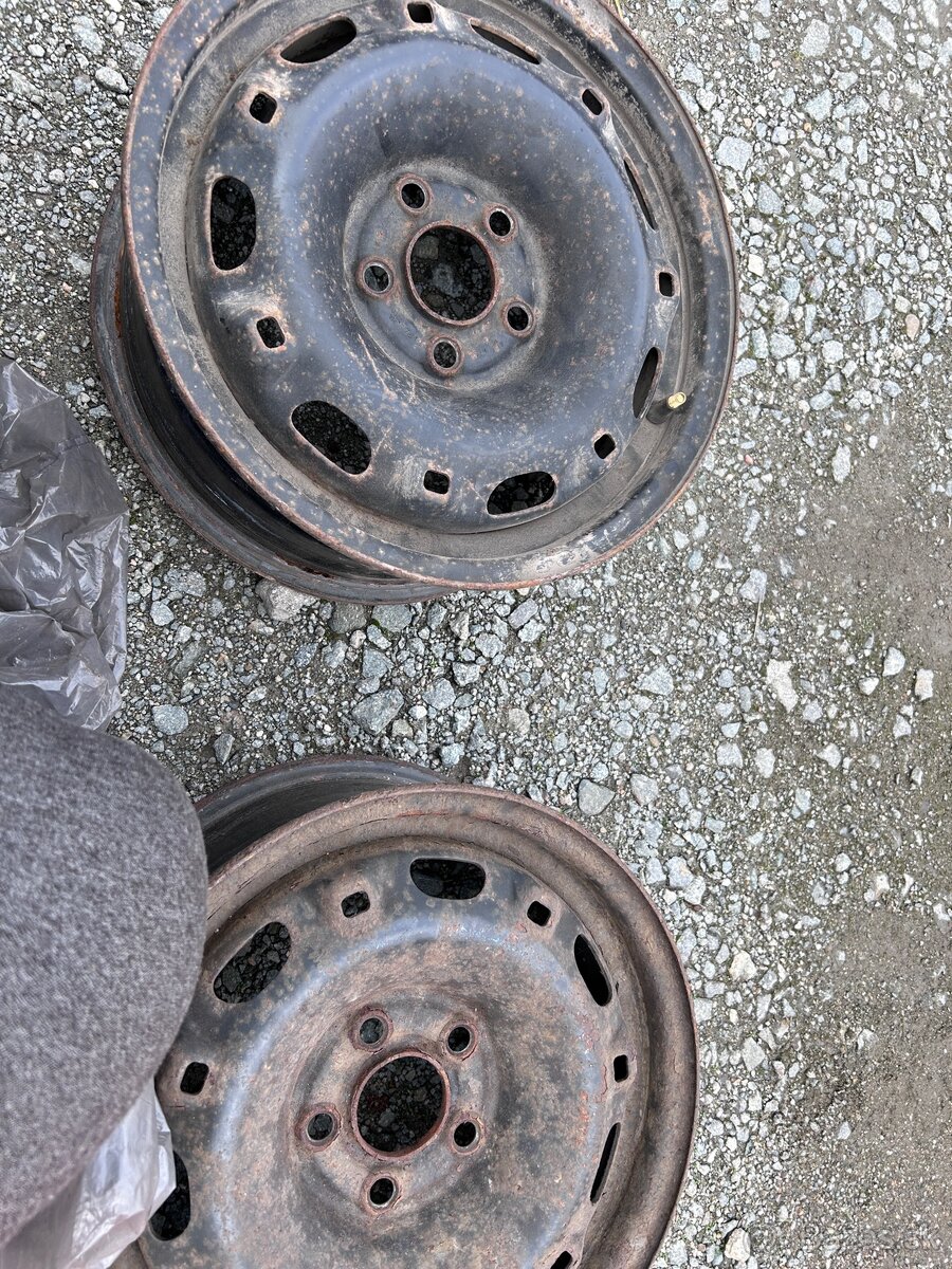 Plechové disky 6Jx14 ET43 5x100 škoda, SEAT, VW