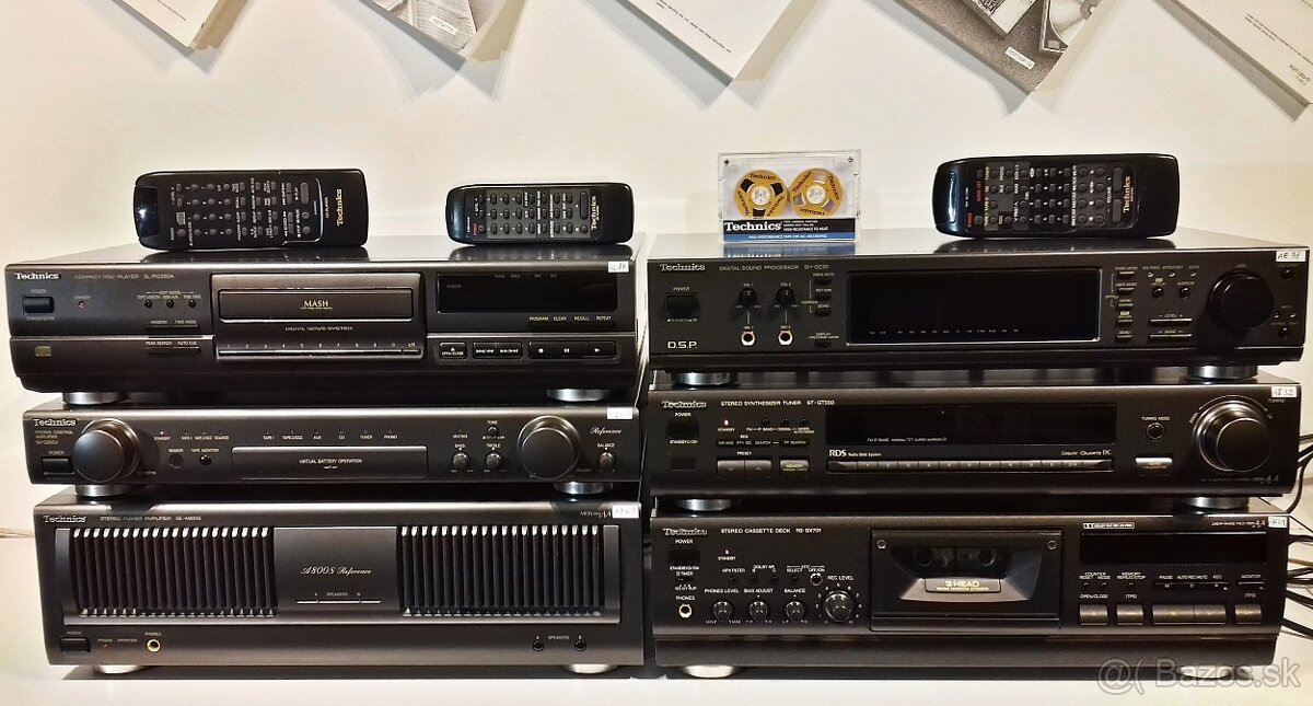 Zostava TECHNICS equalizer,tuner,tape deck,CD,delenec = X01