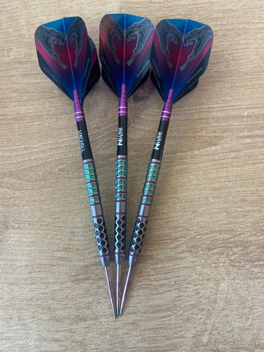RED DRAGON Šípky Steel Peter Wright Snakebite - Supa Venom
