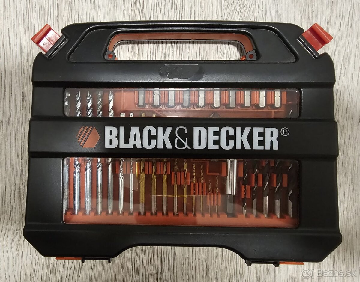 Sada vrtákov s bitmi a sada plochých vrtákov