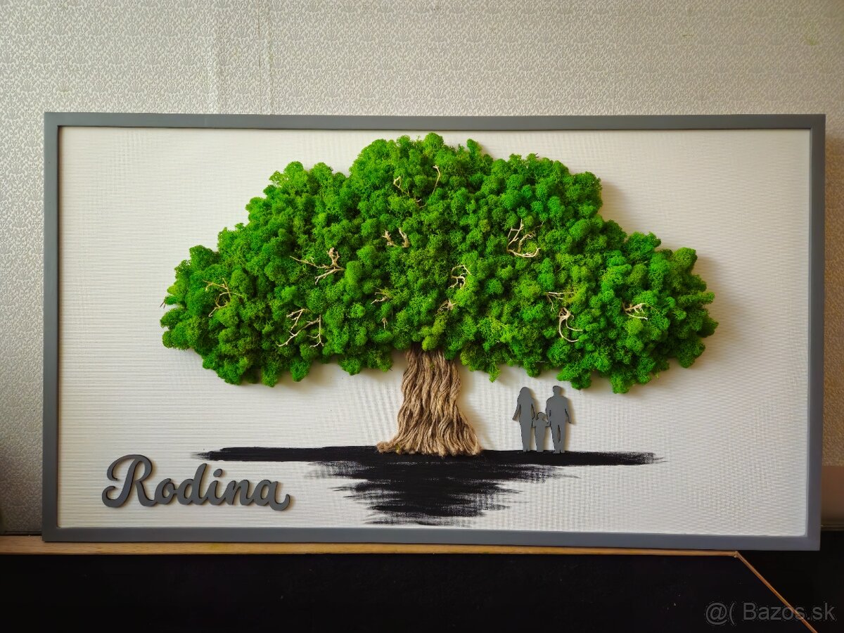 Machový obraz Rodina