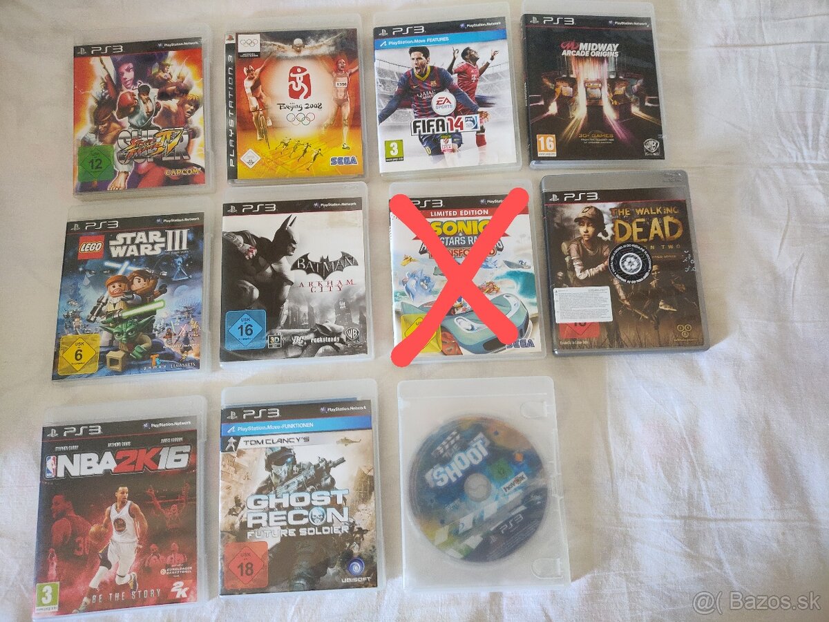 Predám hry na PS3 konzolu.