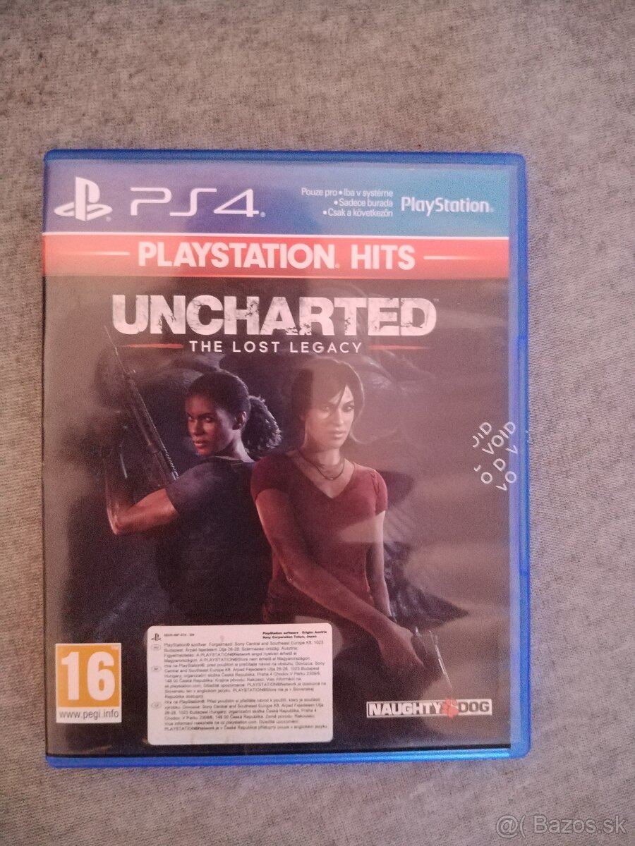 Predám hry na PS4 UFC3 a Uncharted - the Lost Legacy