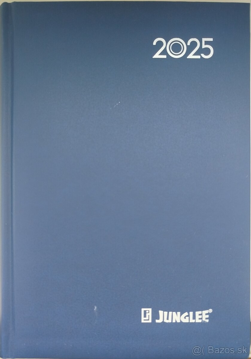 Diár denný na rok 2025,368 strán,novy nepoužitý formát A5