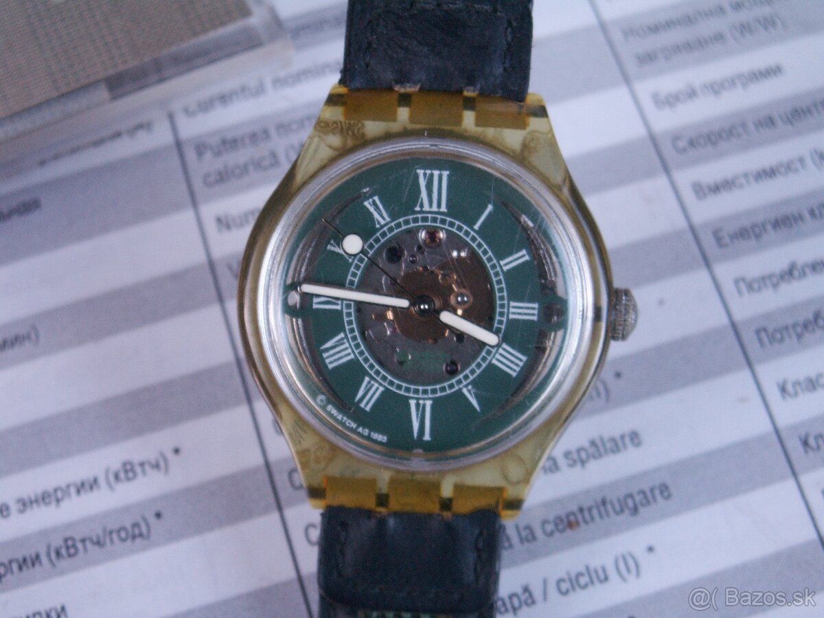 Hodinky SWATCH Skeleton Automatic.