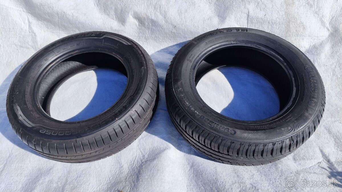 Letné 195/65R15, Dunlop a Continental