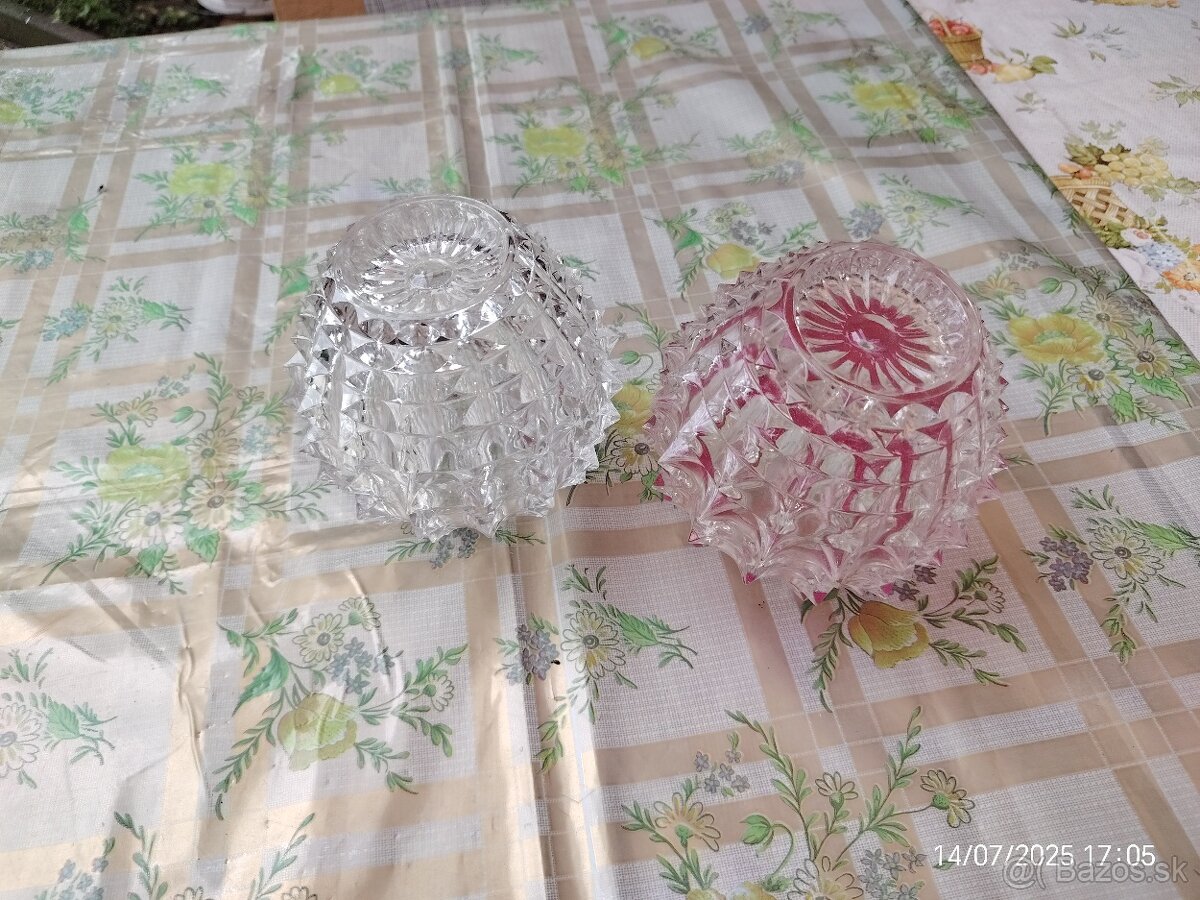 retro sklo na stolovú lampu