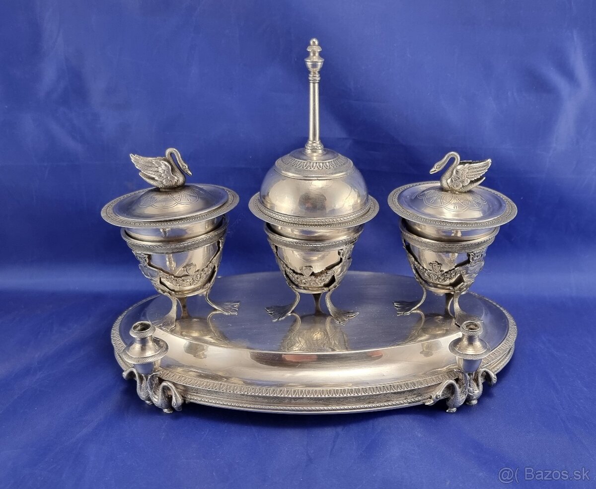 Strieborný kalamár /vyše 240.ročný / 1050 gr.