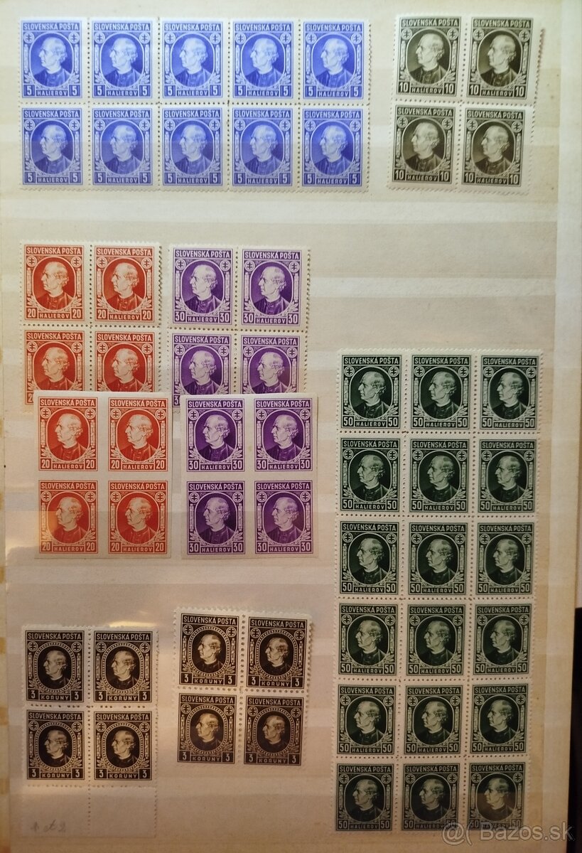 Slovenský štát - partia známok