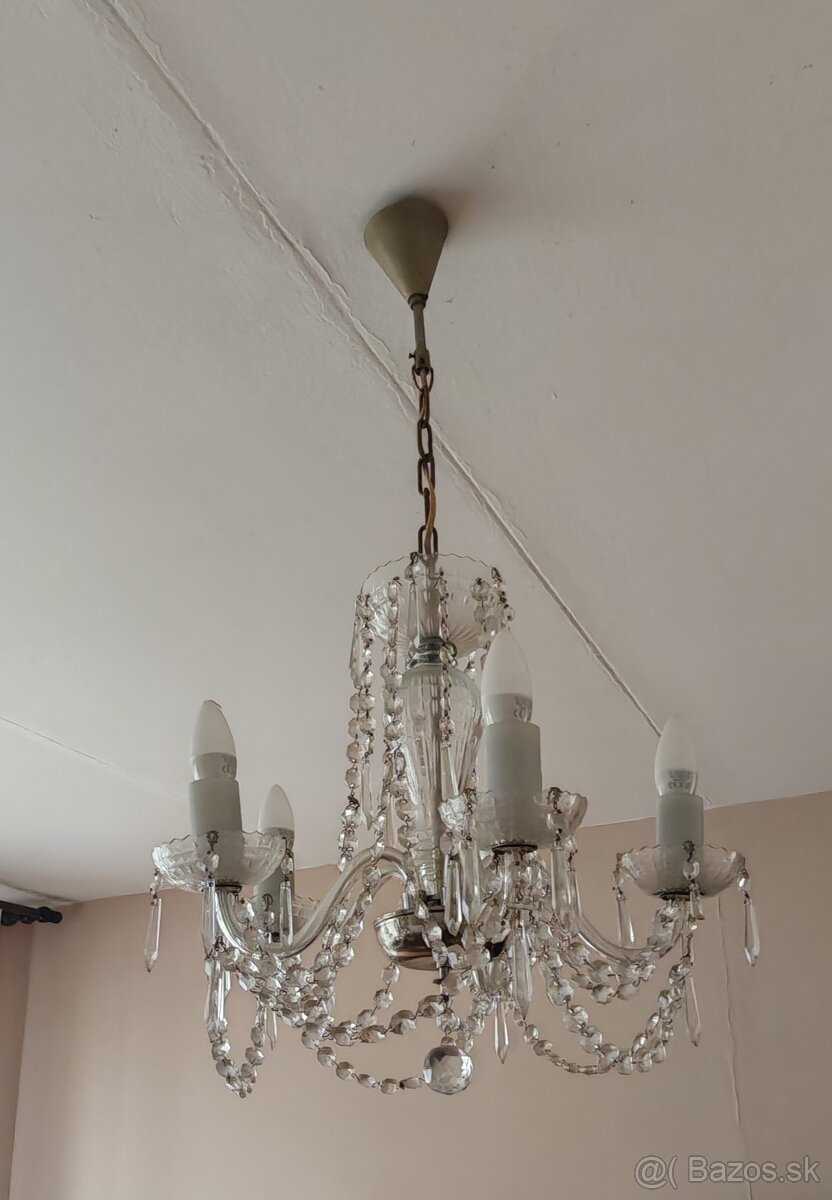 Starožitný krištálový luster