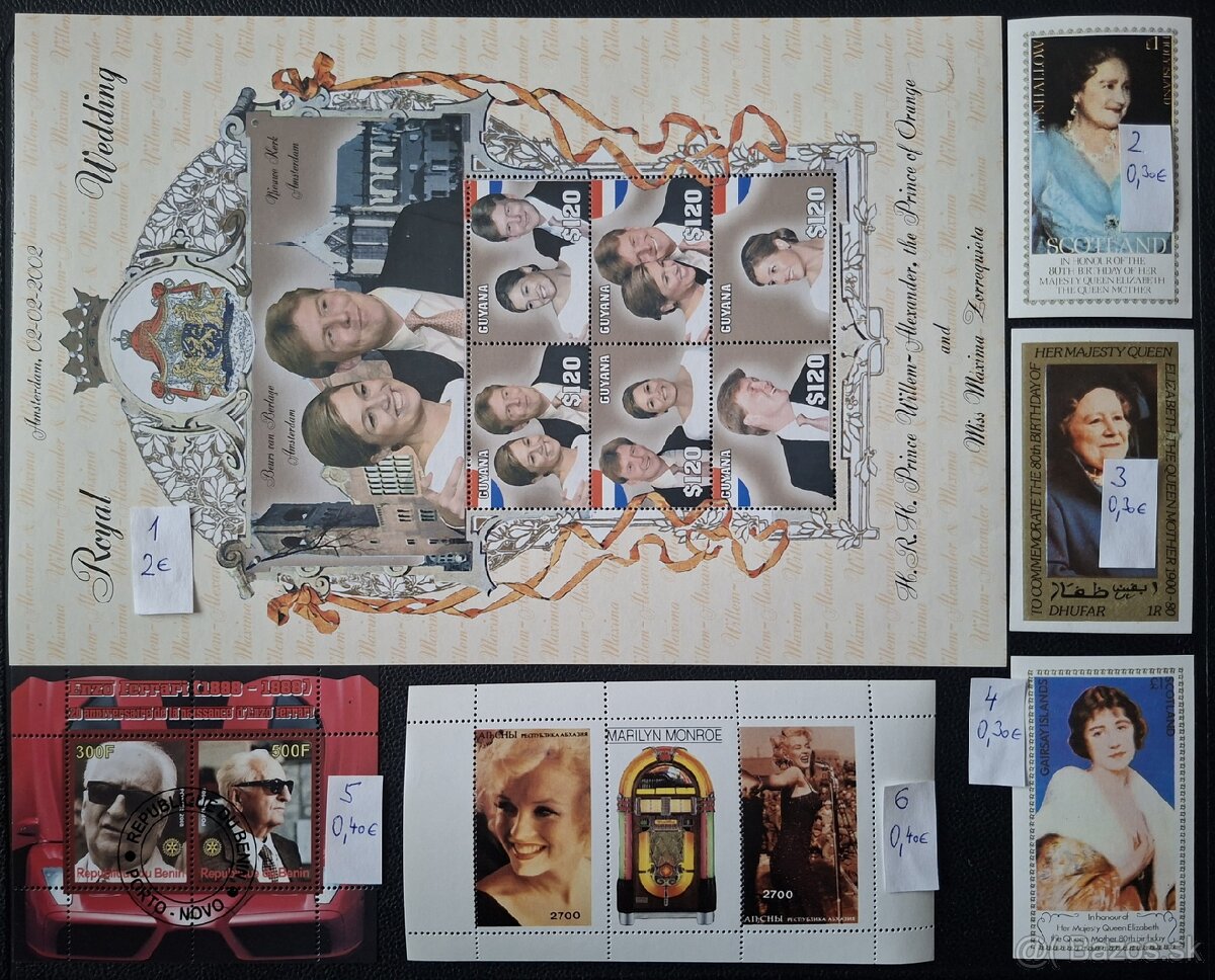 Postove znamky 3 (76poloziek)