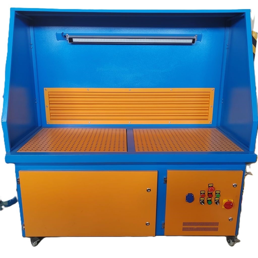 Odsávací stôl na brúsenie – 1500 × 1000 × 1600 mm