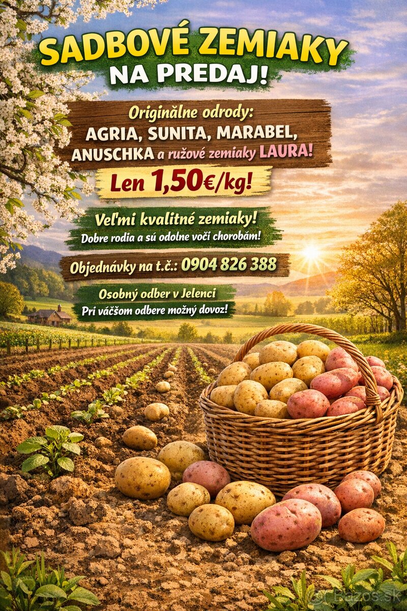 SADBOVÉ ZEMIAKY ☎️ 0904 826 388 ☎️