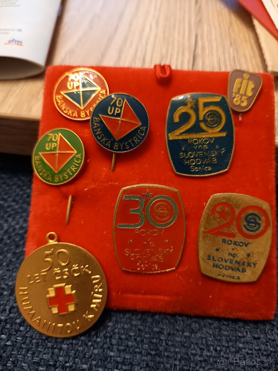 Odznaky II.-50.,60.,70. a 80.roky