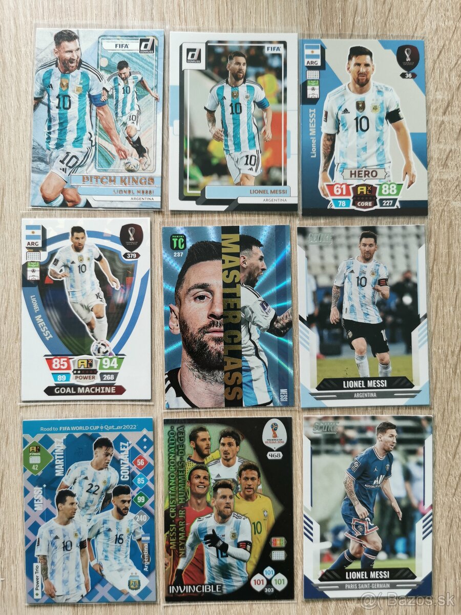 Futbalové kartičky a nálepky - Lionel Messi