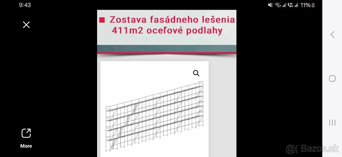 Prenajom lešenie lešenia