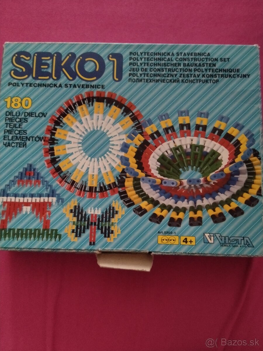 Retro polytechnická stavebnica Seko 1 - značka Vista