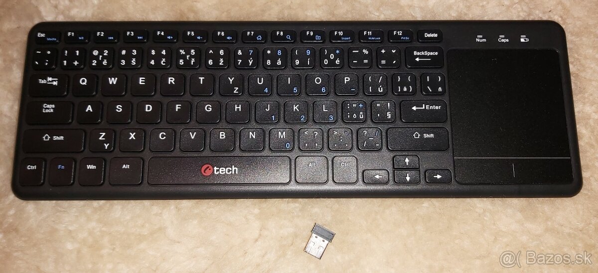 C-TECH bezdrótová klávesnica 2, 4G
