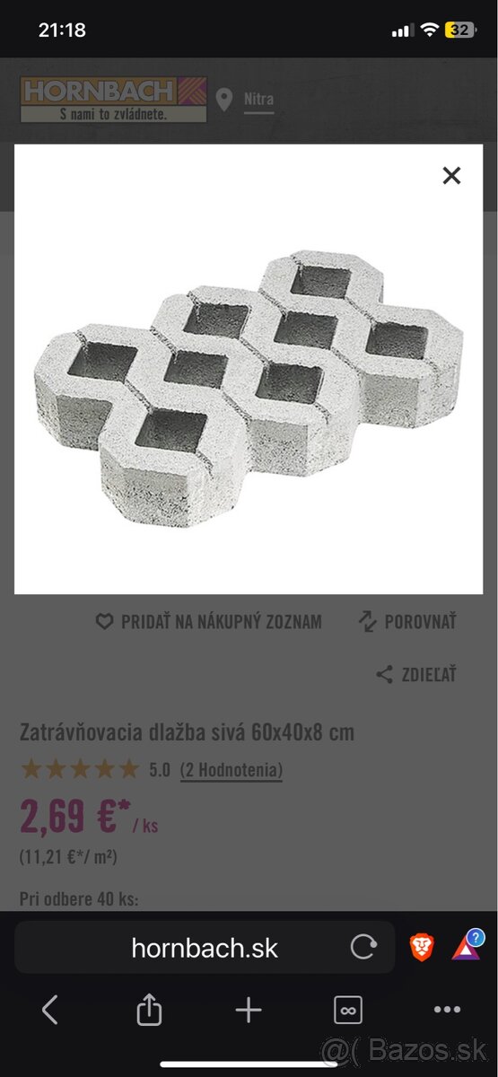 Kúpiť Zatrávňovacia dlažba