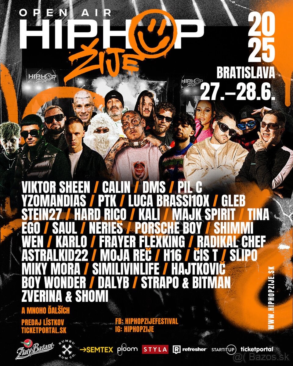 2x Zakladný lístok na Hip Hop Žije 2025
